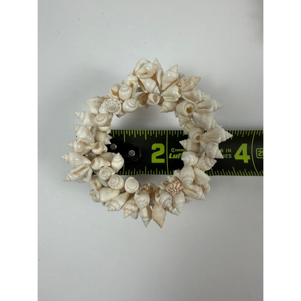 Handcrafted Seashell Napkin Rings – Set of 4 | Coastal Beach House Decor (3")